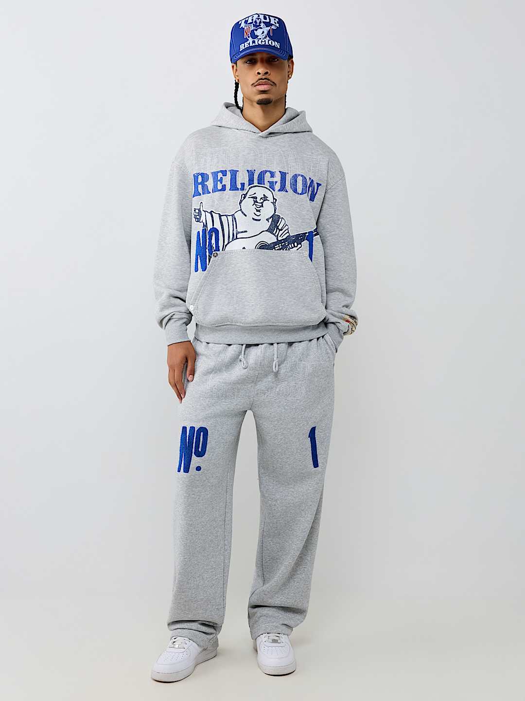 True Religion - No. 1 Logo Big T Hoodie