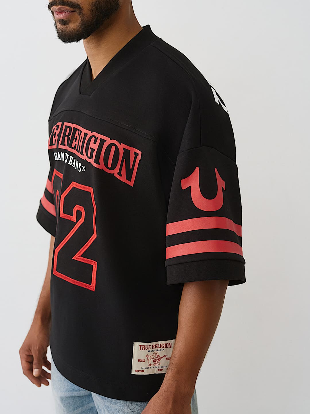 True Religion - Football Knit Boxy Jersey
