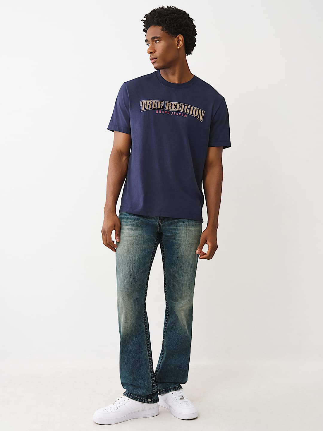 True Religion - Flocked World Tour Tee