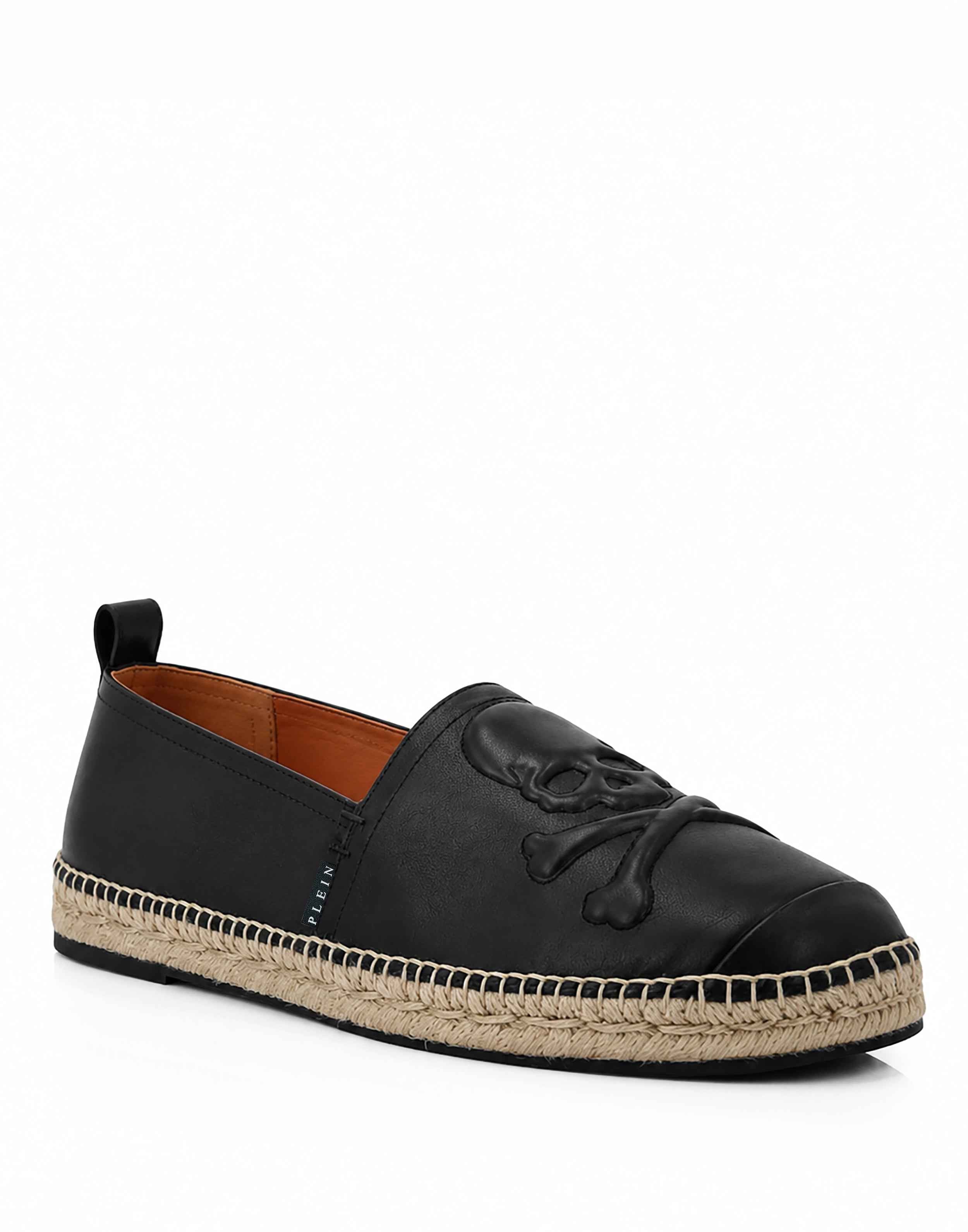 PHILIPP PLEIN - Nappa Leather Espadrillas Skull