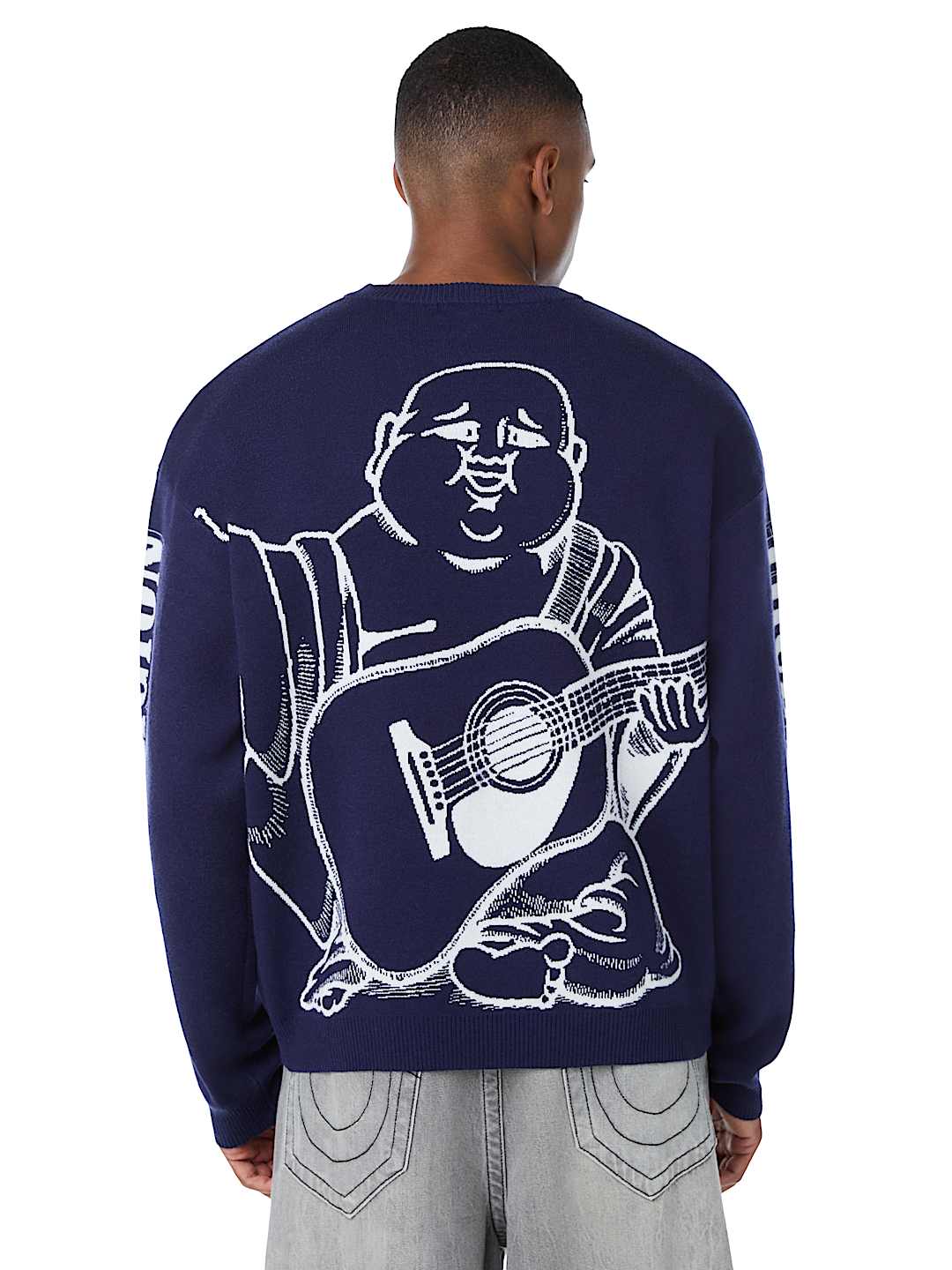 True Religion - Arched Logo Buddha Sweater