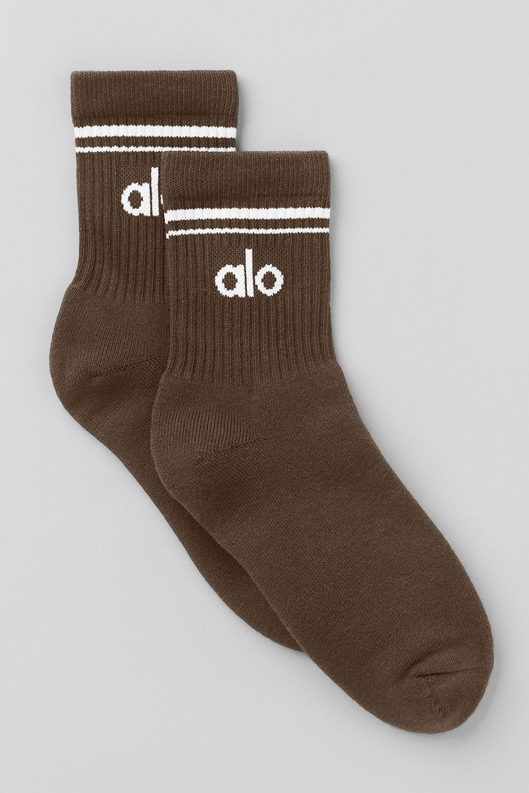 Alo Yoga - Unisex Half-Crew Throwback Sock