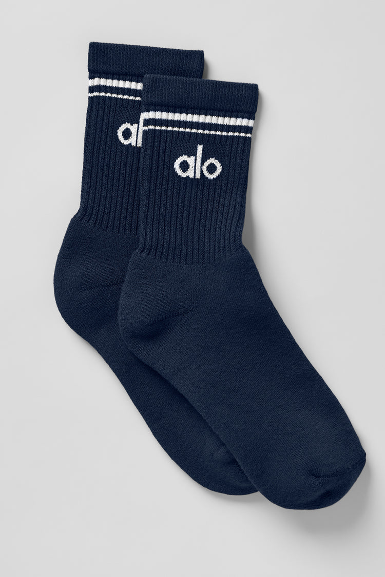 Alo Yoga - Unisex Half-Crew Throwback Sock