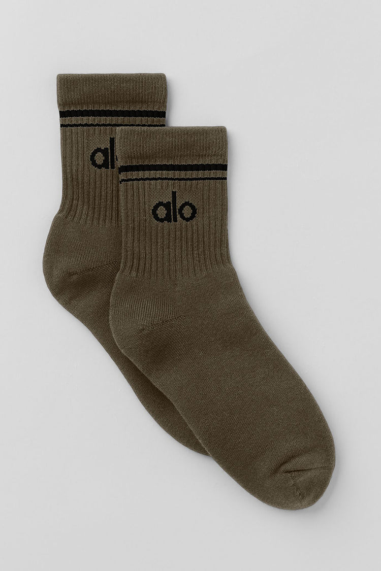 Alo Yoga - Unisex Half-Crew Throwback Sock