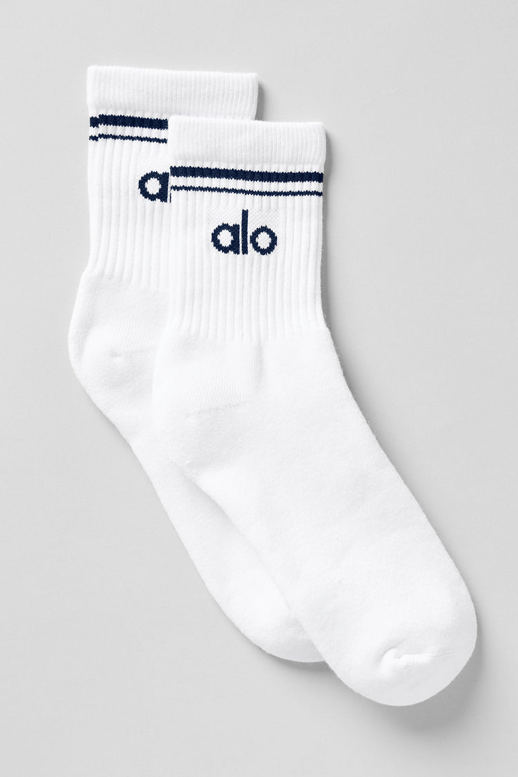 Alo Yoga - Unisex Half-Crew Throwback Sock