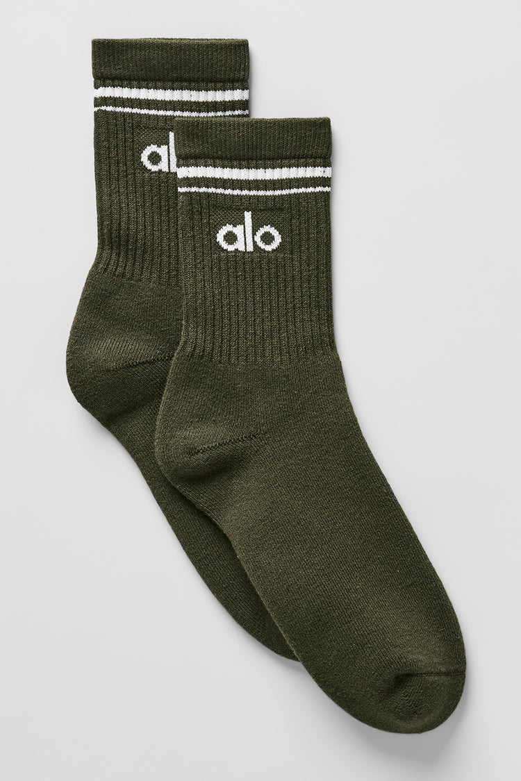 Alo Yoga - Unisex Half-Crew Throwback Sock