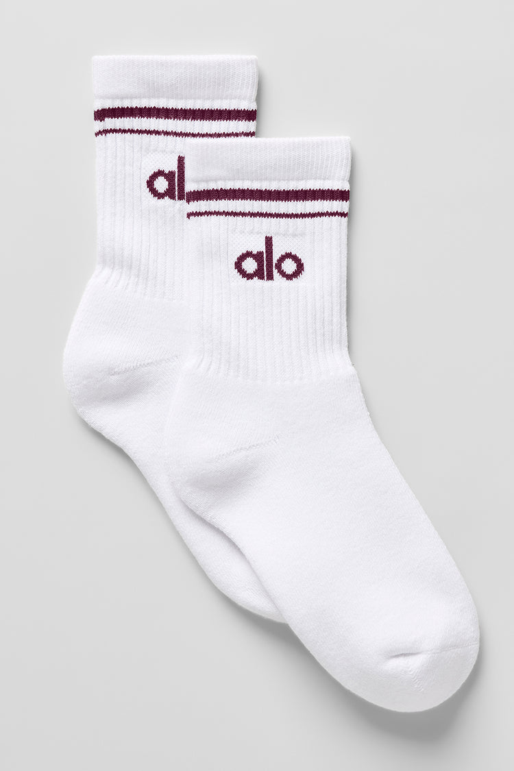 Alo Yoga - Unisex Half-Crew Throwback Sock