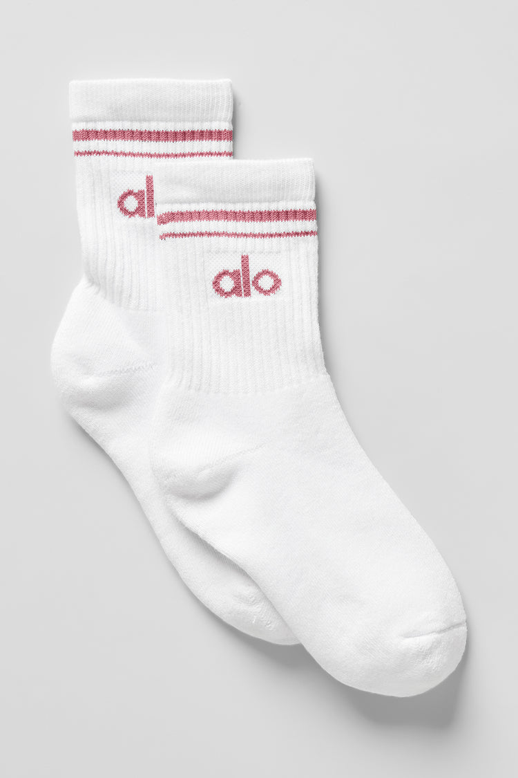Alo Yoga - Unisex Half-Crew Throwback Sock