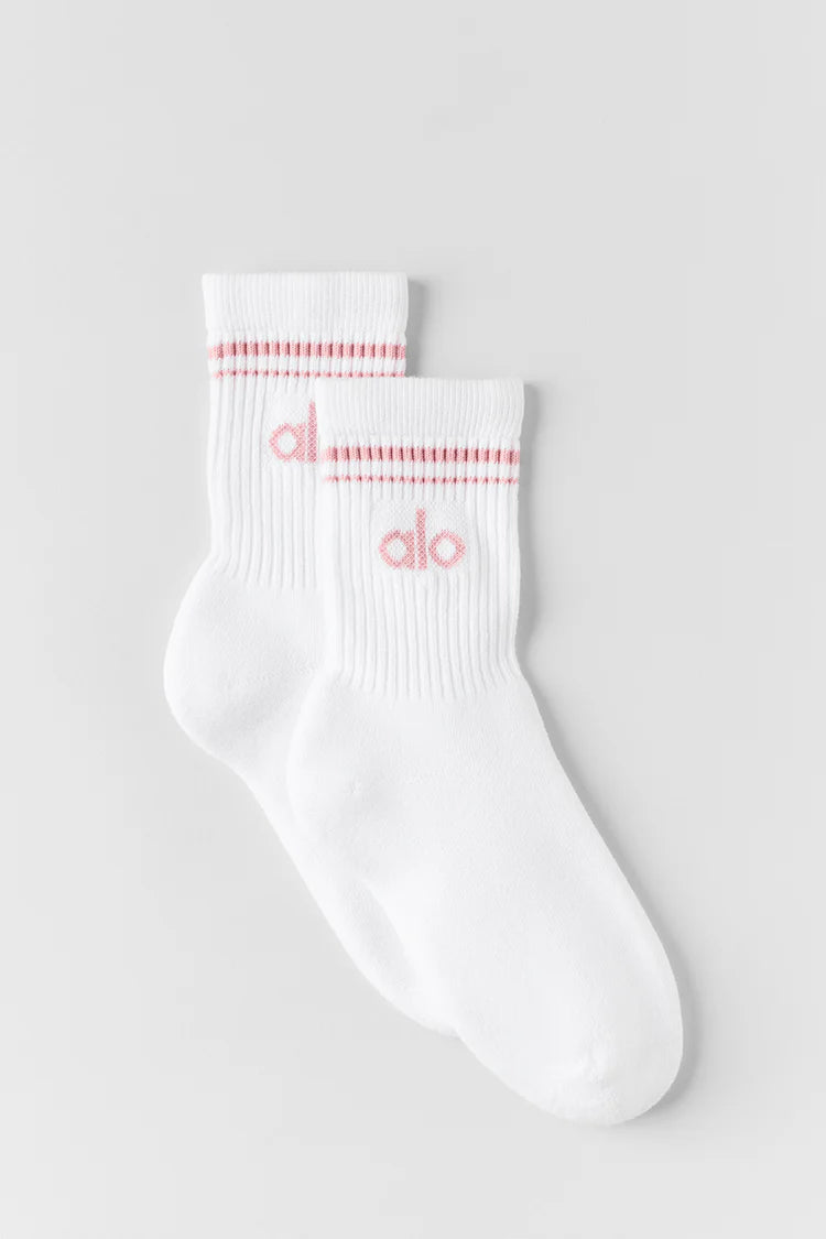 Alo Yoga - Unisex Half-Crew Throwback Sock
