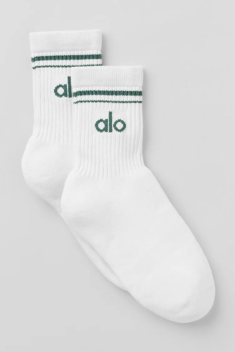 Alo Yoga - Unisex Half-Crew Throwback Sock