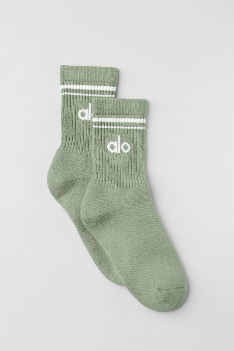 Alo Yoga - Unisex Half-Crew Throwback Sock