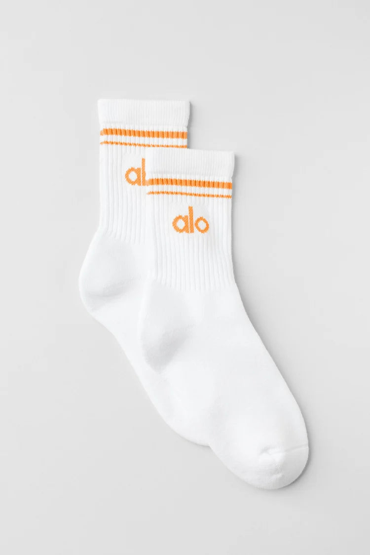 Alo Yoga - Unisex Half-Crew Throwback Sock
