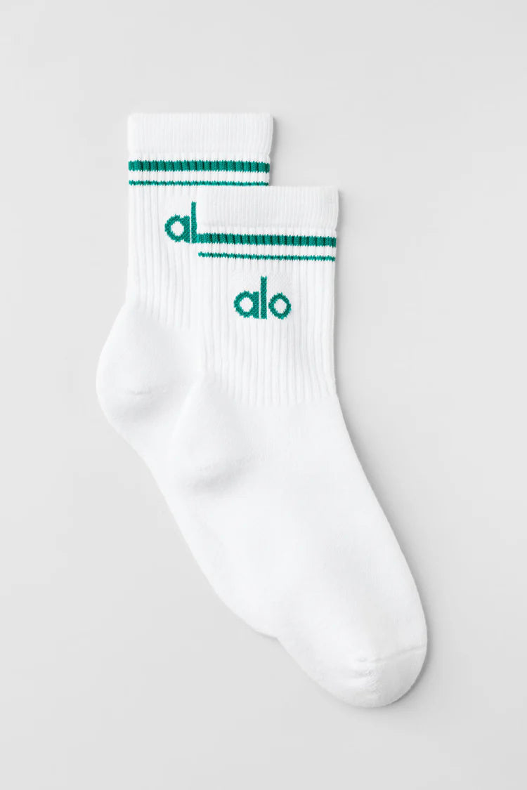 Alo Yoga - Unisex Half-Crew Throwback Sock