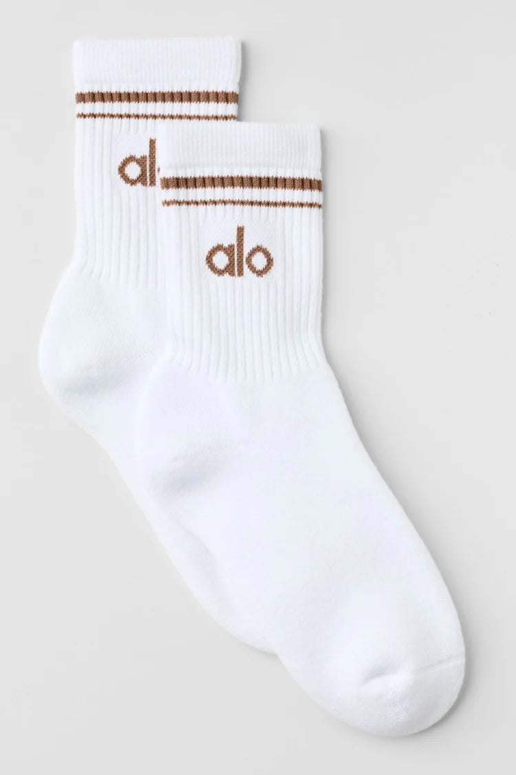 Alo Yoga - Unisex Half-Crew Throwback Sock