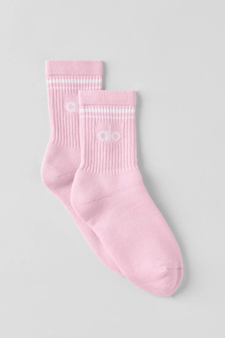 Alo Yoga - Unisex Half-Crew Throwback Sock