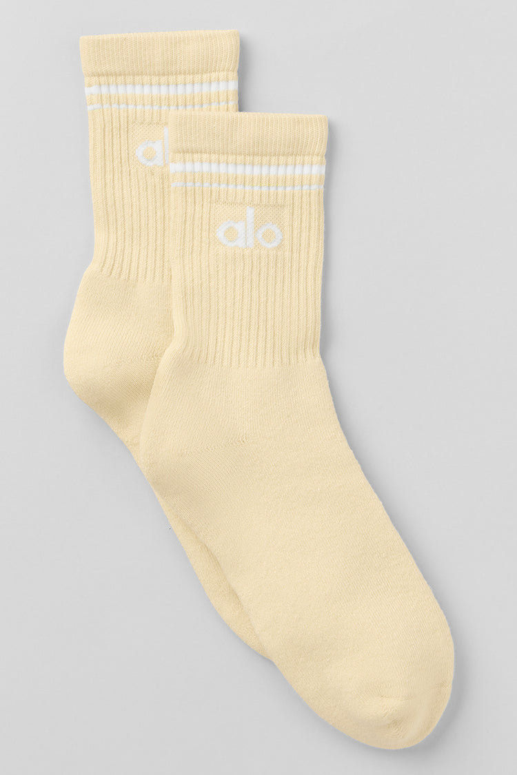 Alo Yoga - Unisex Half-Crew Throwback Sock