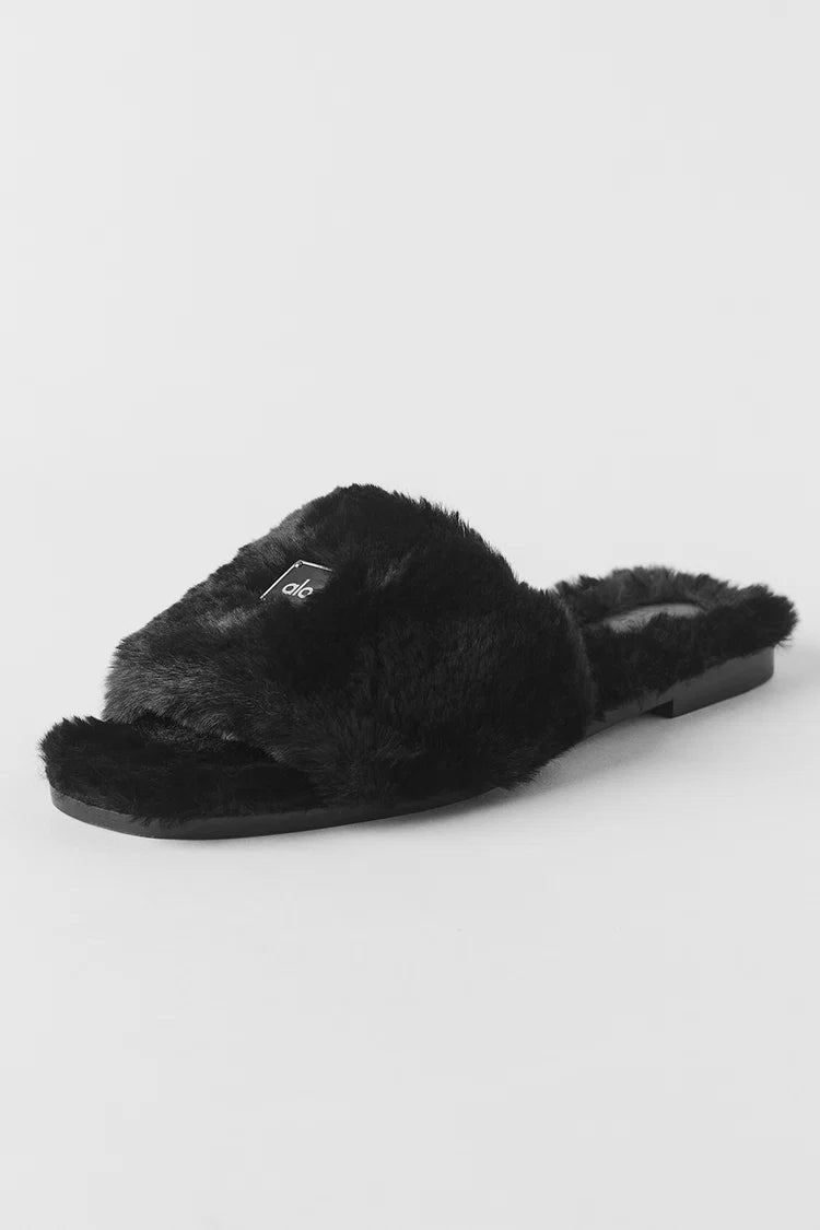Alo Yoga - ALO Classico Faux Fur Sandal