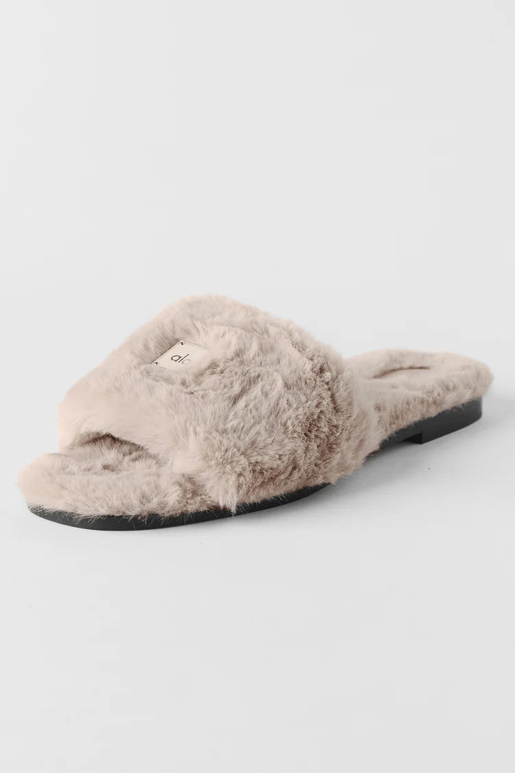 Alo Yoga - ALO Classico Faux Fur Sandal