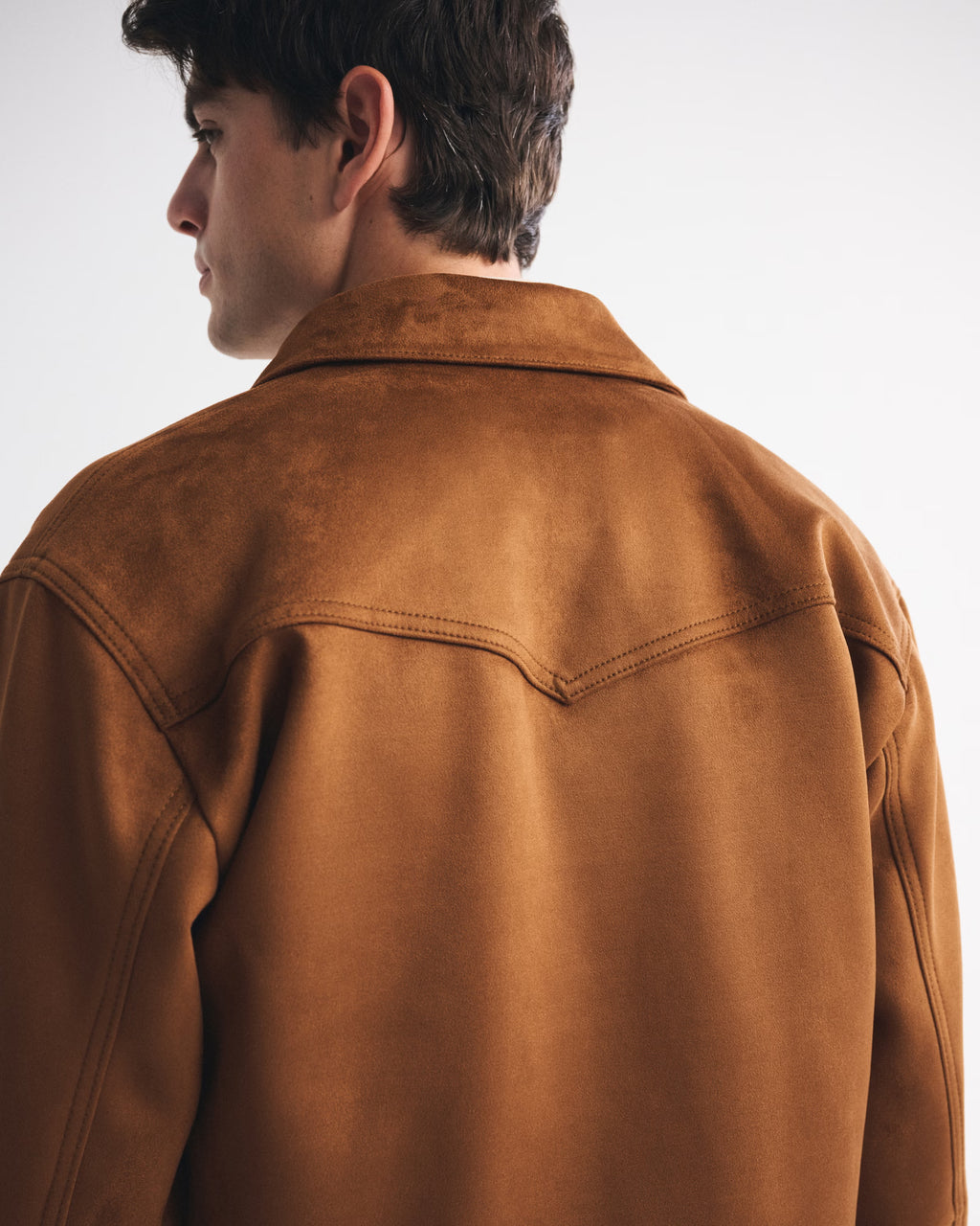 Abercrombie & Fitch - Vegan Pony Hair Zip Trucker Jacket