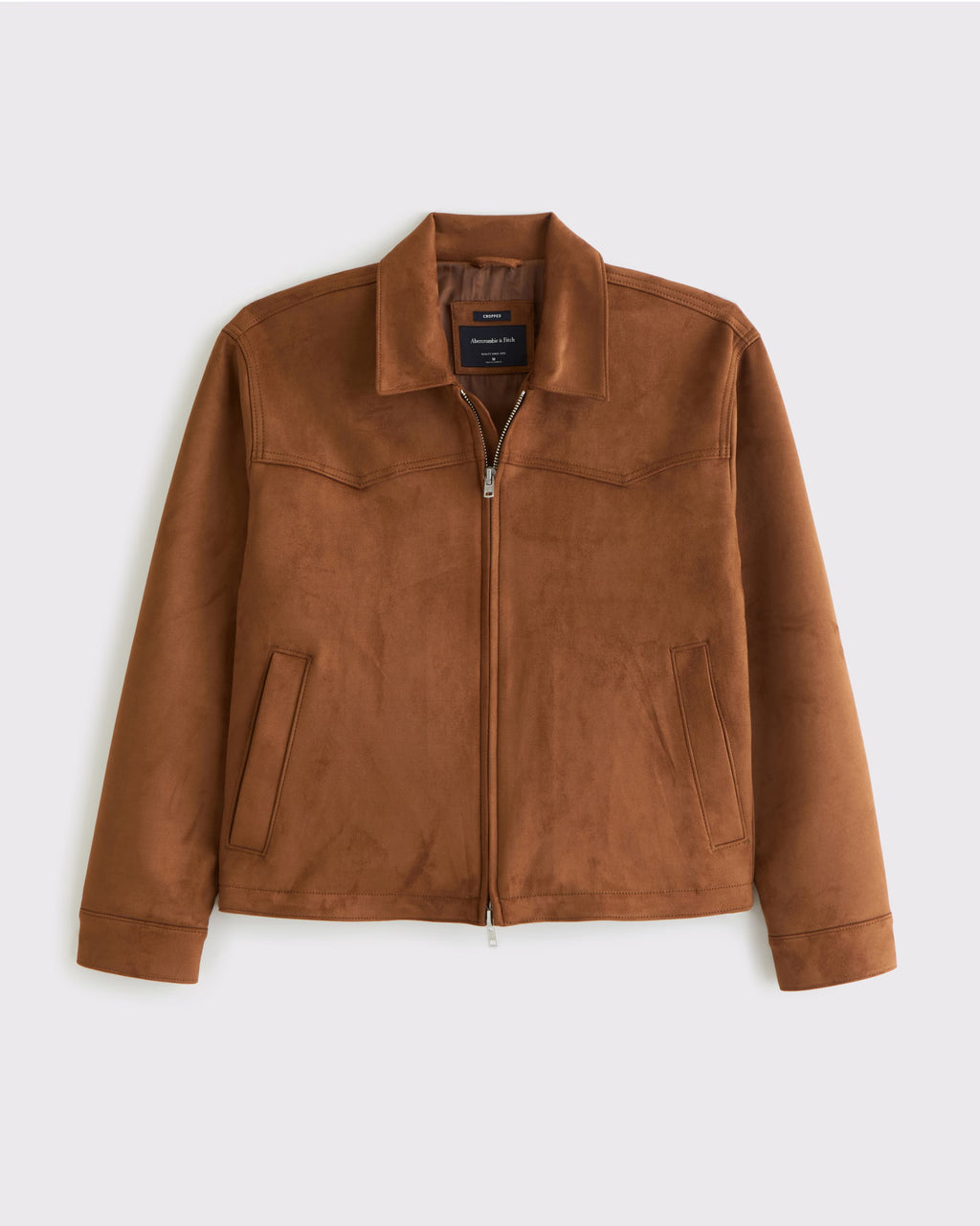 Abercrombie & Fitch - Vegan Pony Hair Zip Trucker Jacket