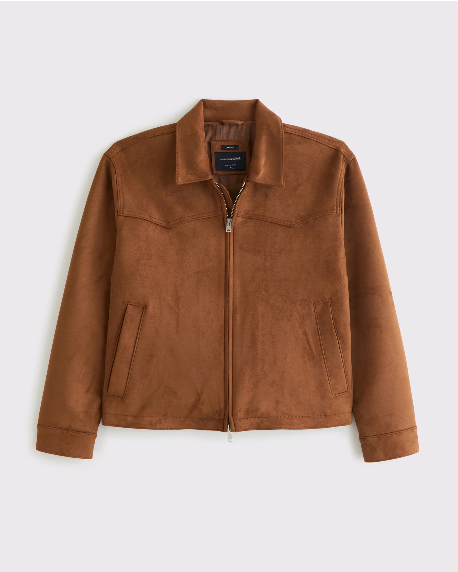 Abercrombie & Fitch - Vegan Pony Hair Zip Trucker Jacket
