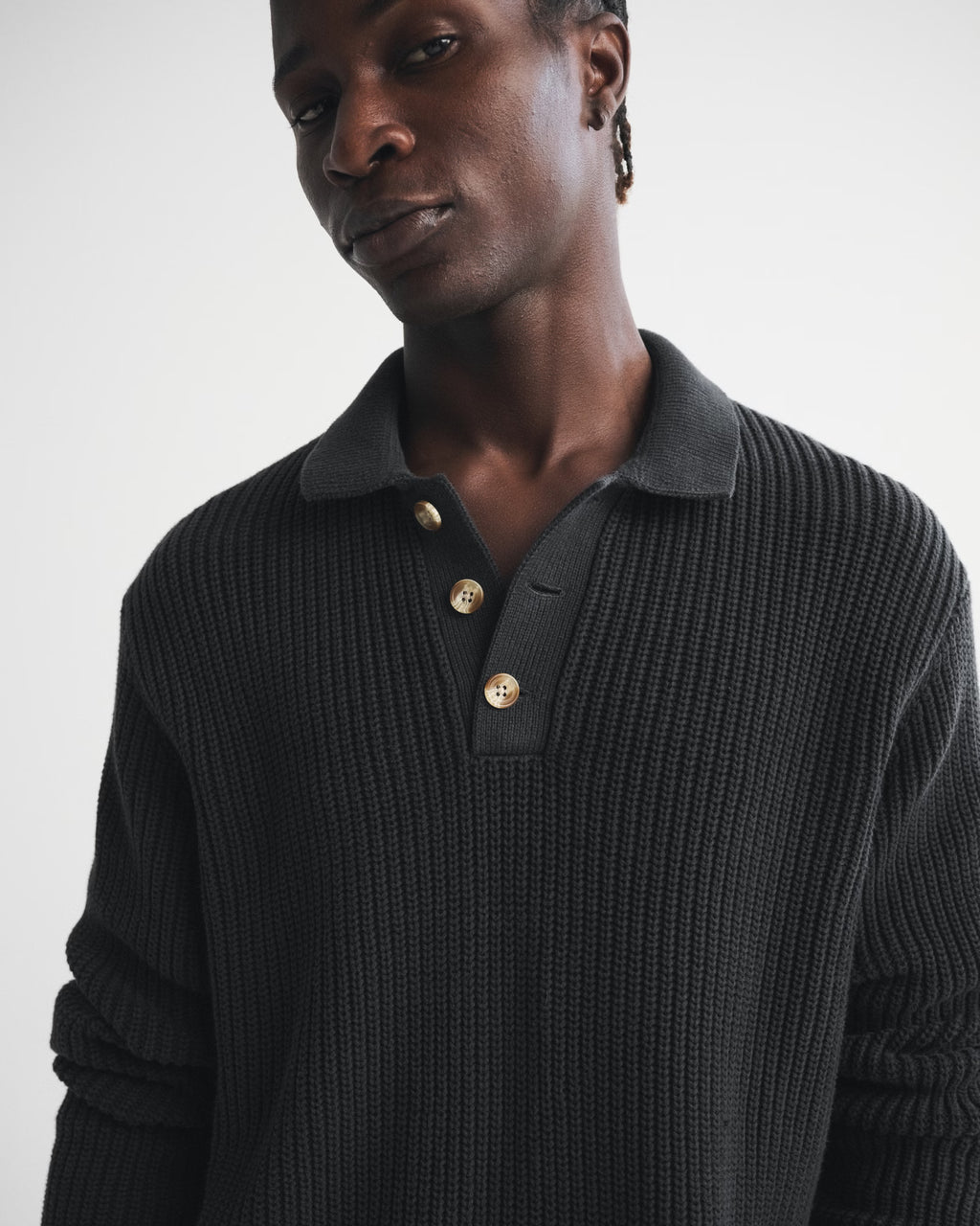 Abercrombie & Fitch - 3-Button Collared Sweater