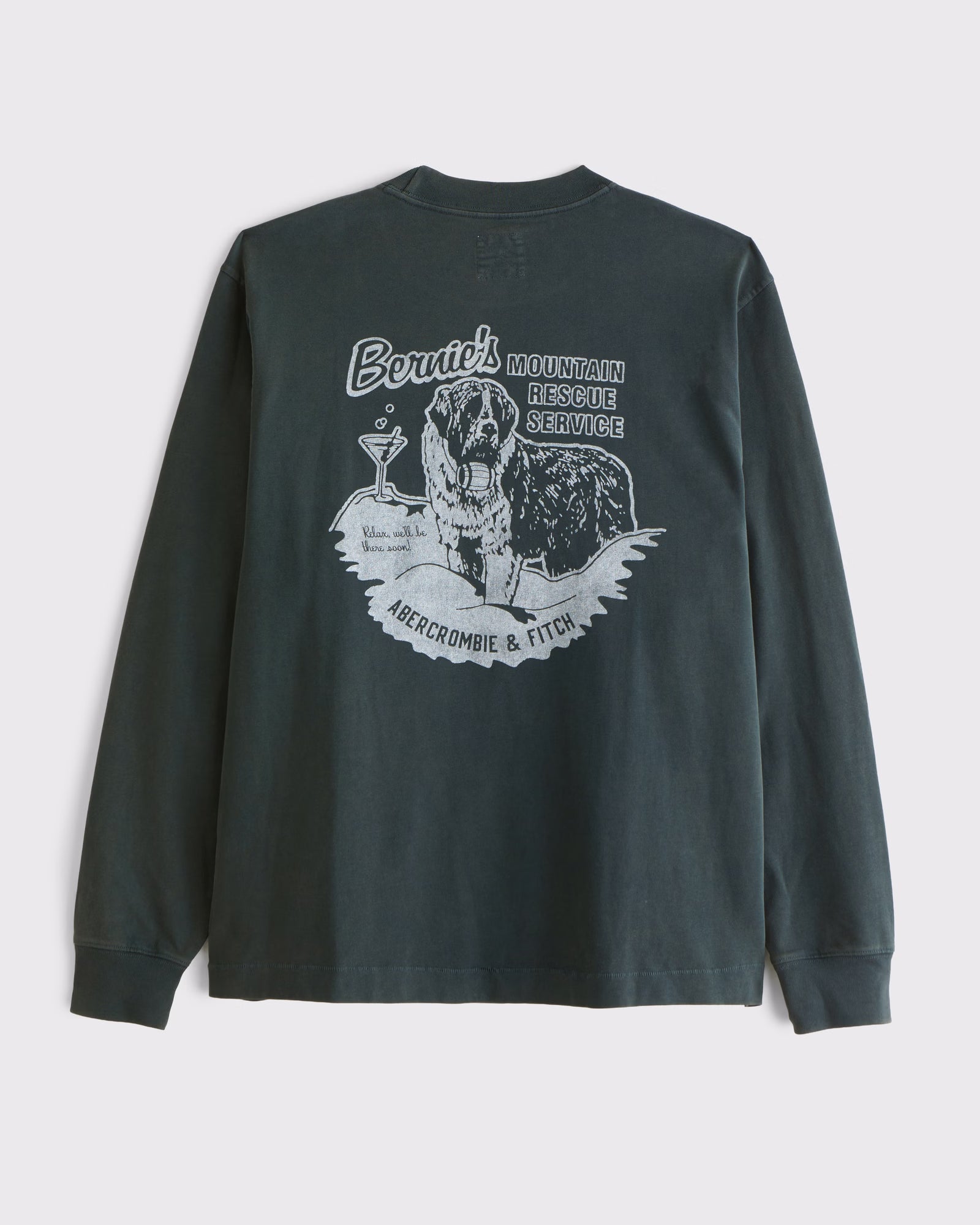 Abercrombie 7 fitch - Long-Sleeve Graphic Logo Tee