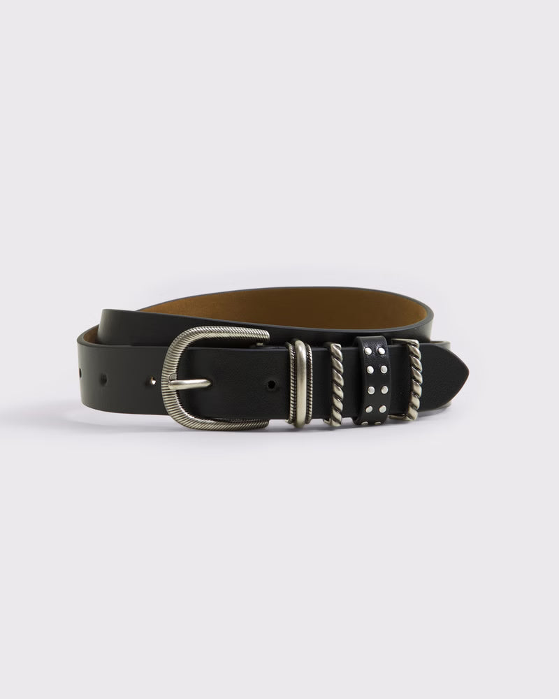 Abercrombie & Fitch - Leather Keeper Belt