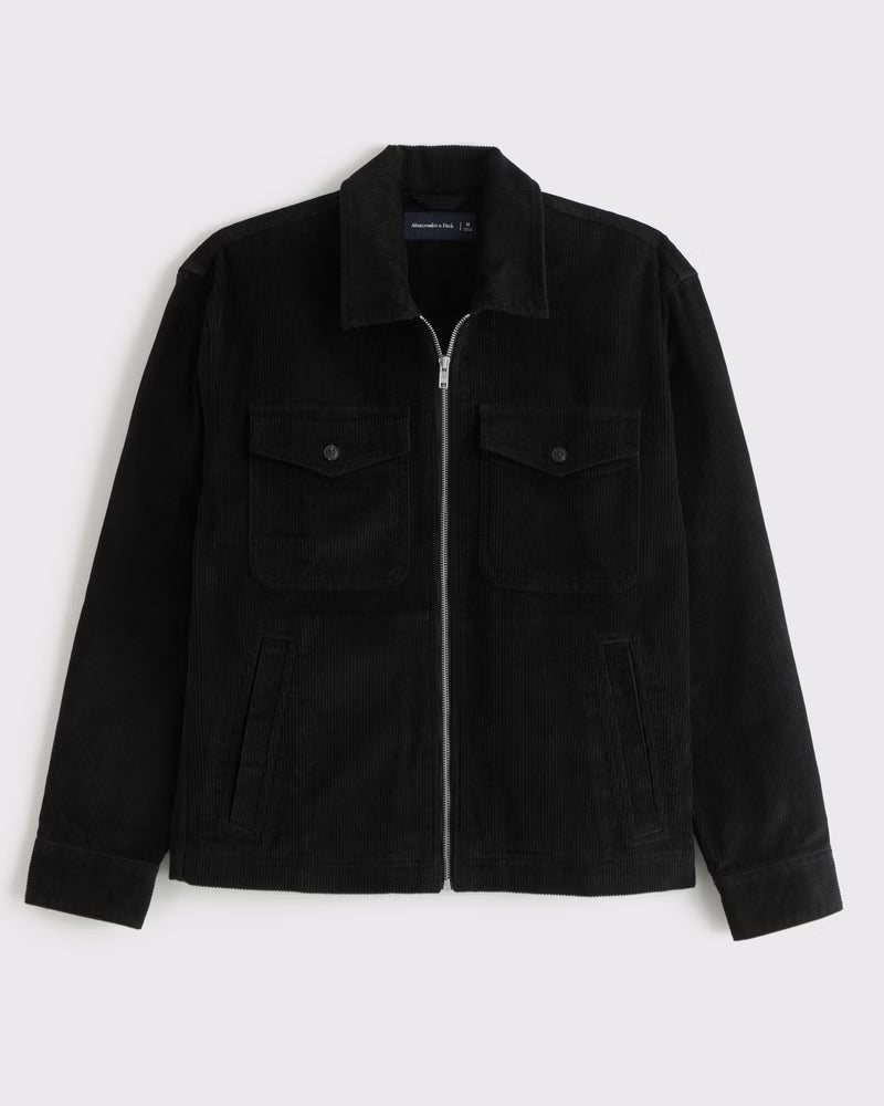 Abercrombie & Fitch - Corduroy Zip Shirt Jacket