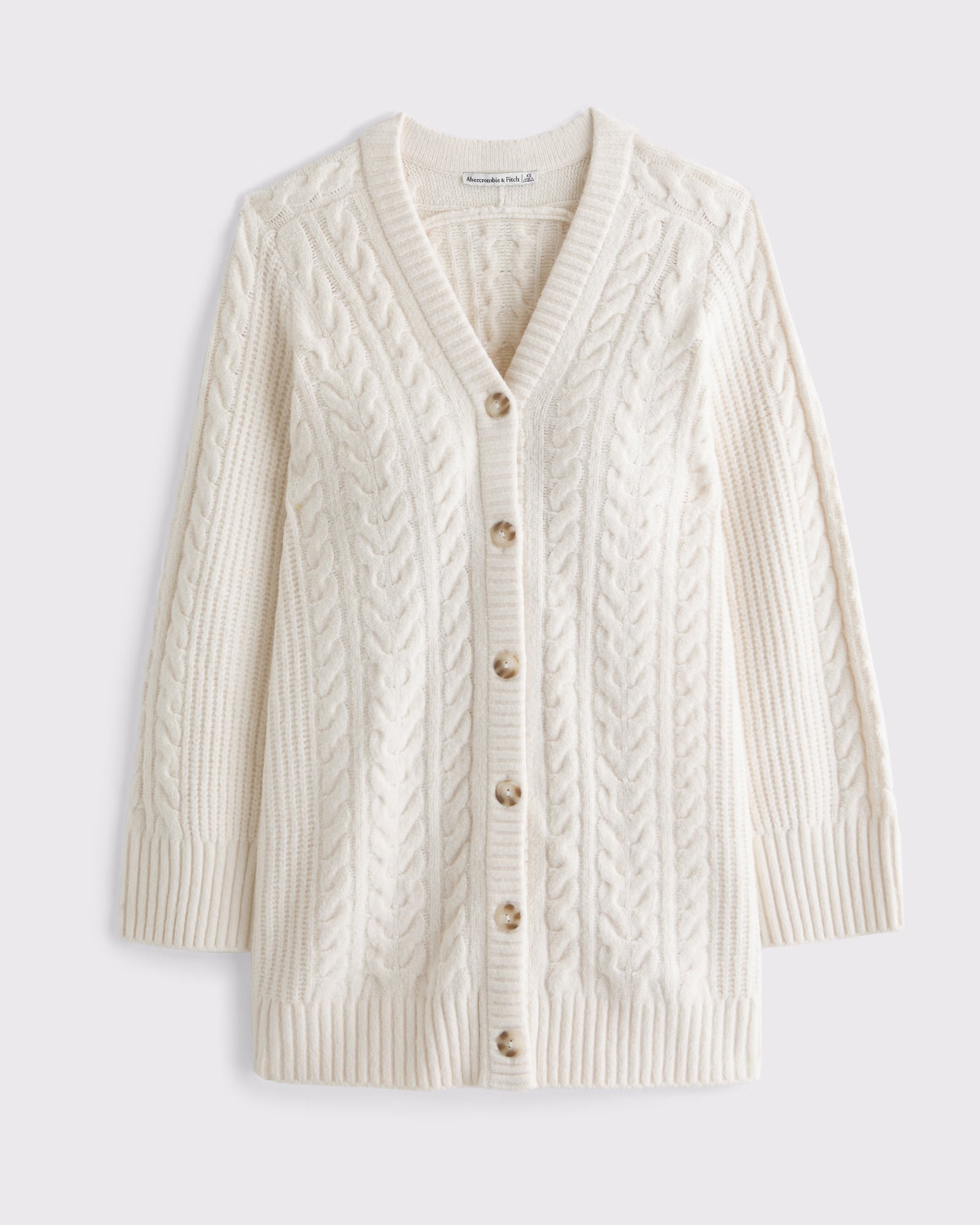 Abercrombie & Fitch - Long-Sleeve Cardigan Mini Sweater Dress