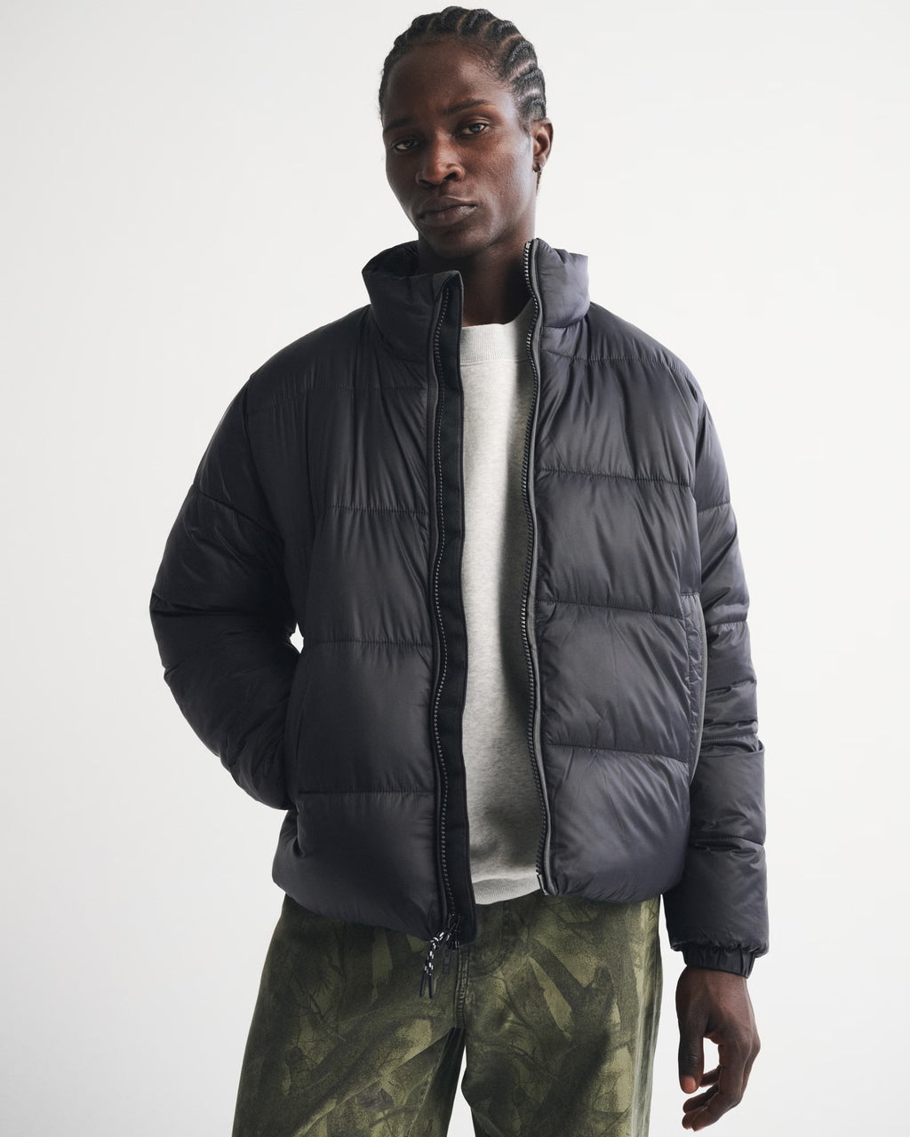 Abercrombie & Fitch - A&F AirCloud Mockneck Puffer