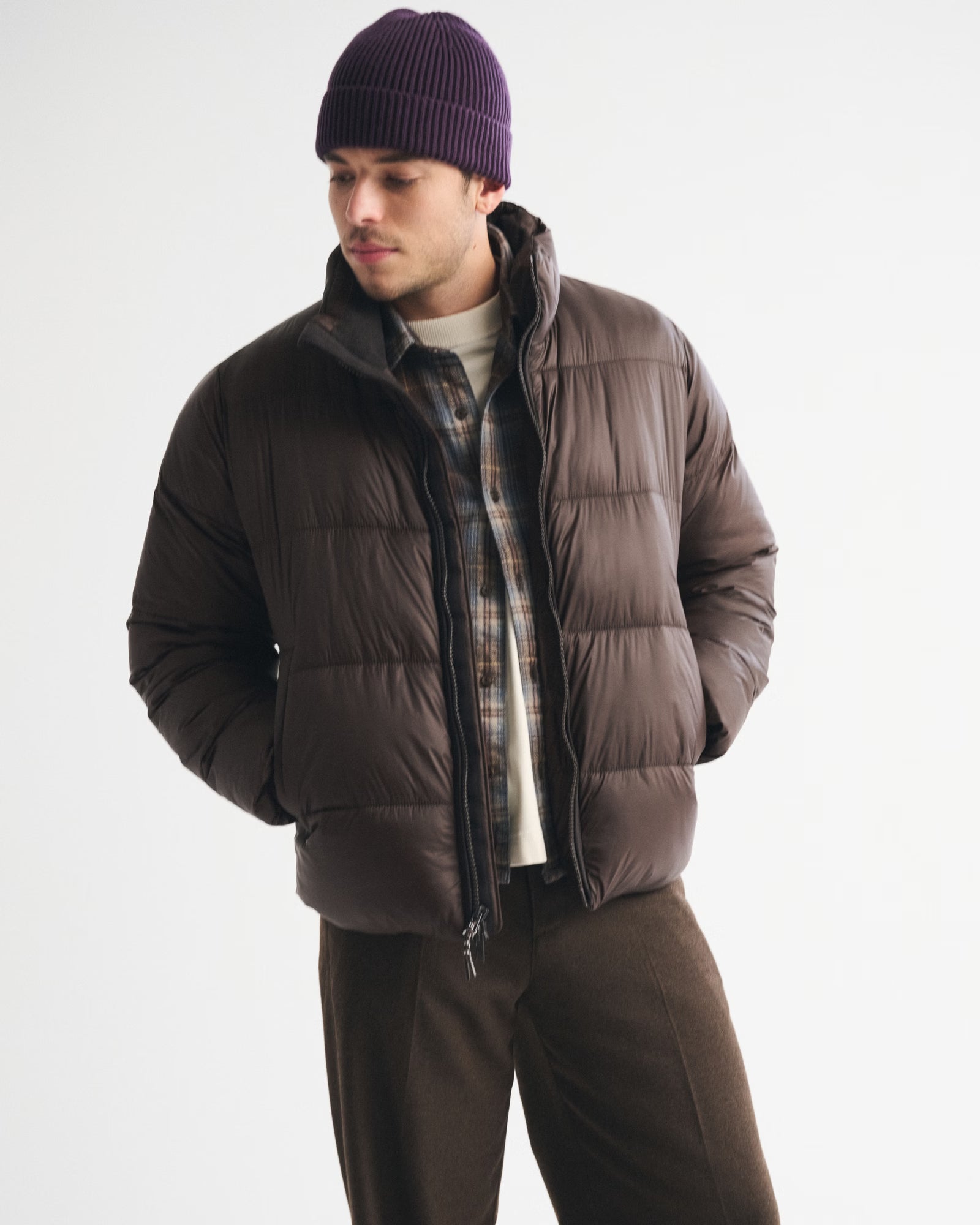 Abercrombie & Fitch - A&F AirCloud Mockneck Puffer
