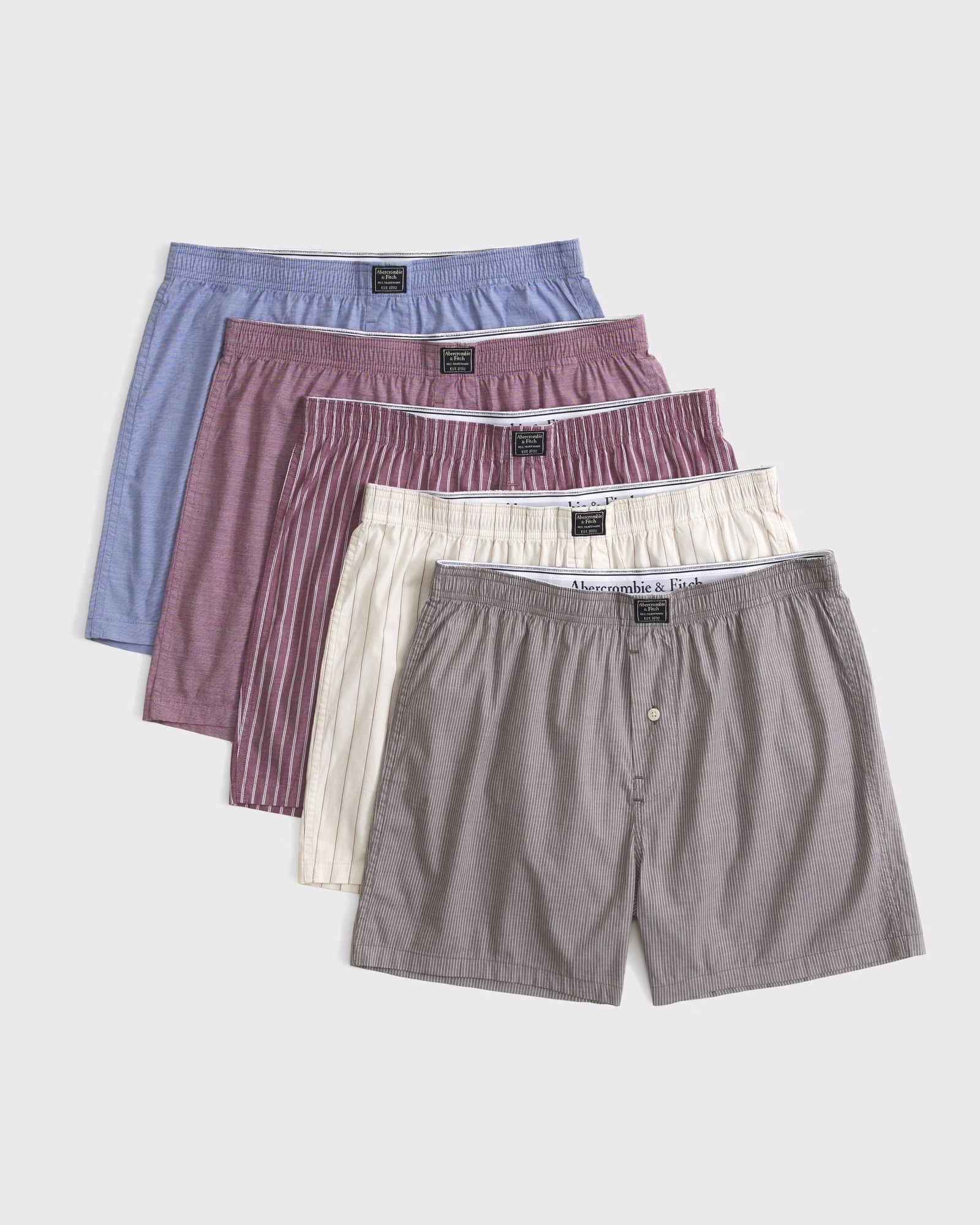 Abercrombie & Fitch - 5-Pack Woven Logo Boxers
