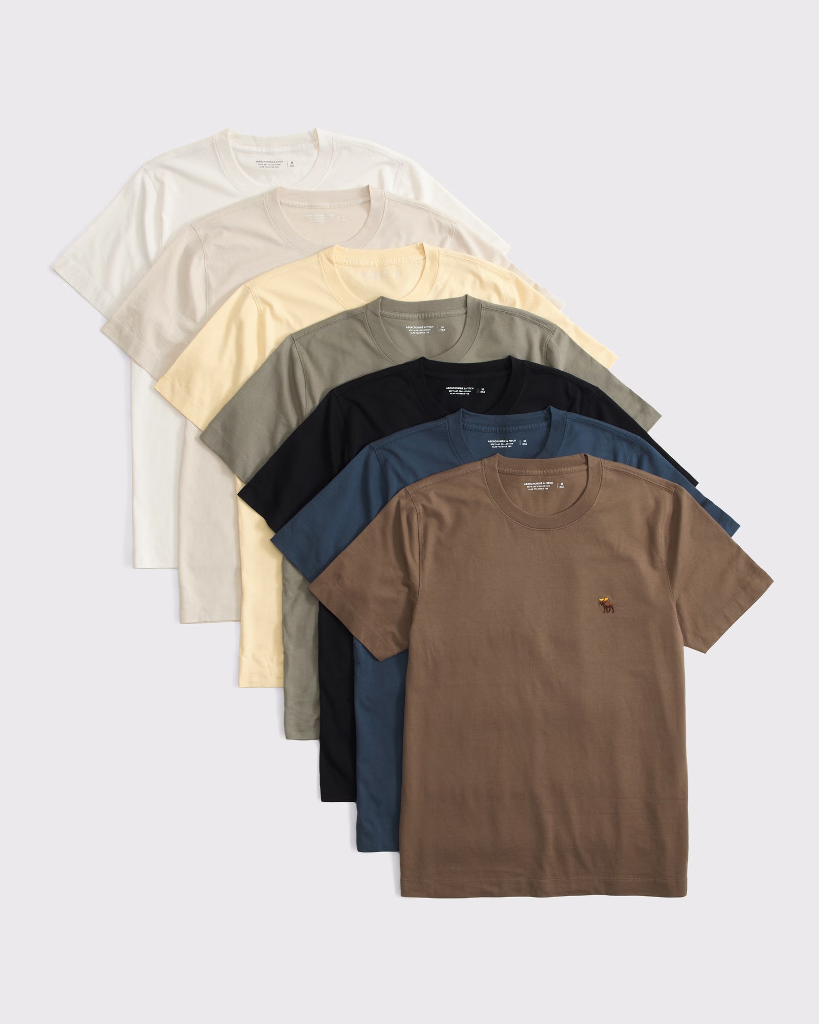 Abercrombie & Fitch - 7-Pack Slim Polished Signature Icon Tees