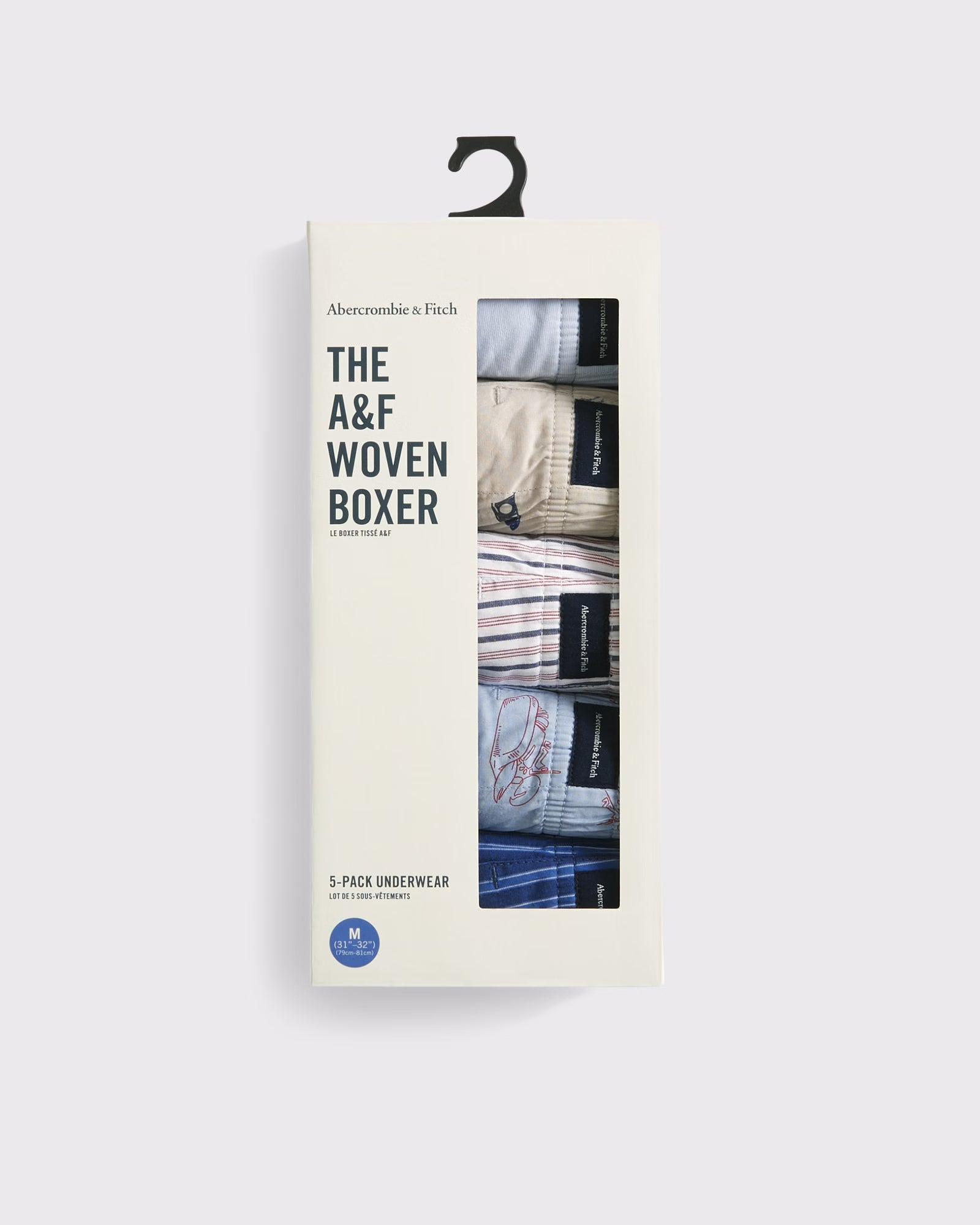 Abercrombie & Fitch - 5-Pack Woven Logo Boxers