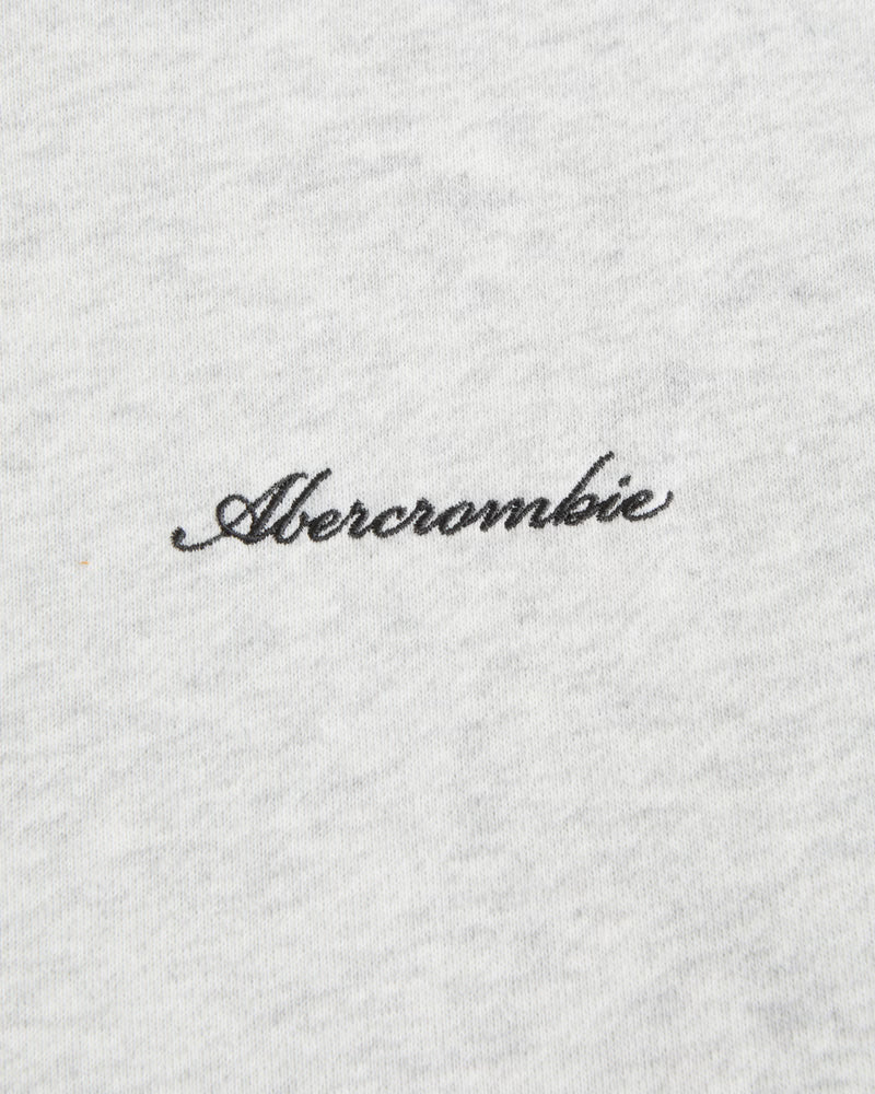 Abercrombie & Fitch - Terry Script Logo Full-Zip Hoodie IMMEDIATE