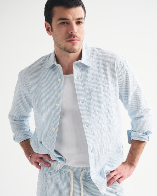 Abercrombie & Fitch - Seersucker Button-Up Shirt