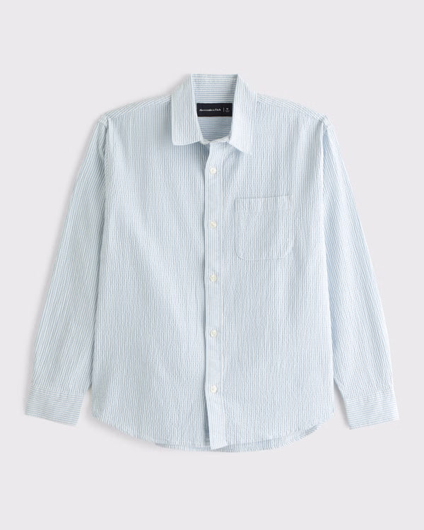 Abercrombie & Fitch - Seersucker Button-Up Shirt
