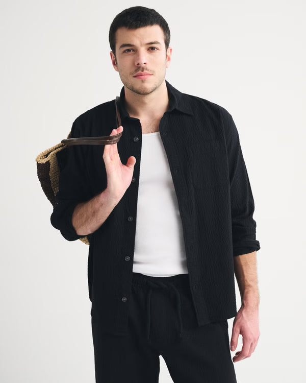Abercrombie & Fitch - Seersucker Button-Up Shirt