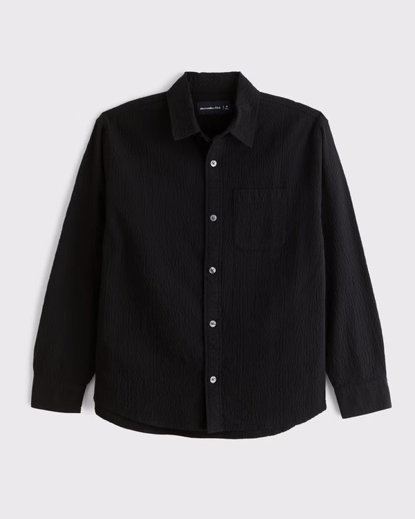 Abercrombie & Fitch - Seersucker Button-Up Shirt
