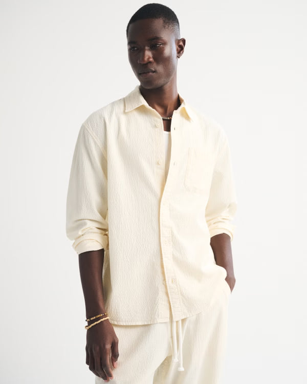 Abercrombie & Fitch - Seersucker Button-Up Shirt