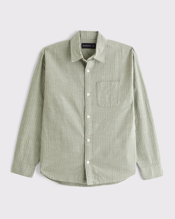 Abercrombie & Fitch - Seersucker Button-Up Shirt