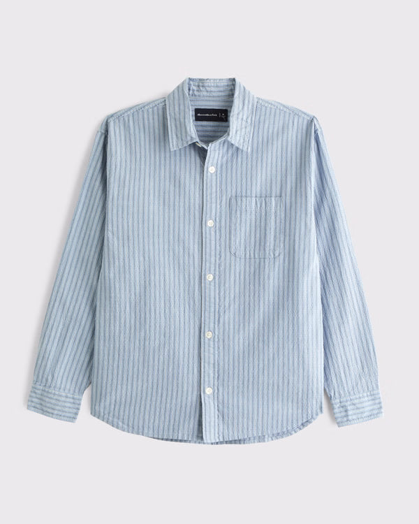 Abercrombie & Fitch - Seersucker Button-Up Shirt