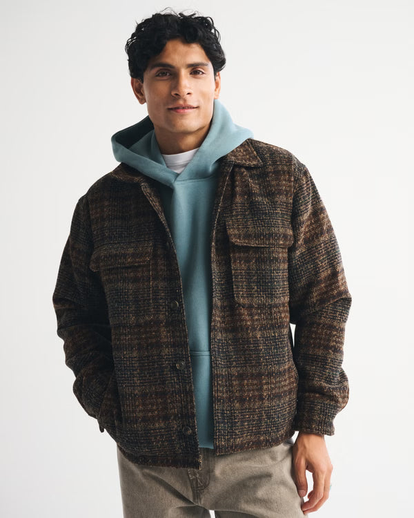 Abercrombie & Fitch - Boucle Shirt Jacket