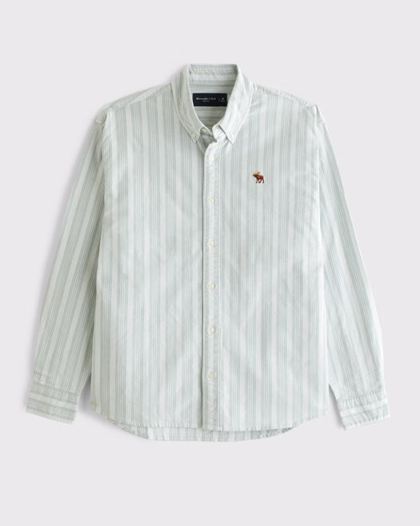 Abercrombie & Fitch - Signature Icon Oxford Shirt - Brandatak Store