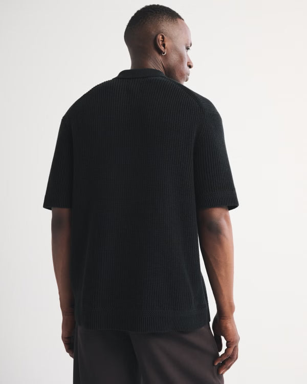 Abercrombie & Fitch - 100% Cotton 3-Button Sweater Polo IMMEDIATE