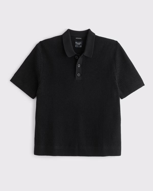 Abercrombie & Fitch - 100% Cotton 3-Button Sweater Polo IMMEDIATE
