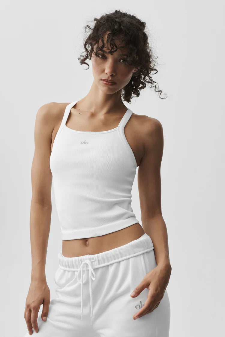 Alo Yoga - Seamless Ribbed Favorite Full Length Bra Tank