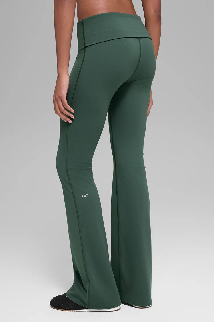 ALO YOGA - Softsculpt Foldover Flare Legging (Regular)