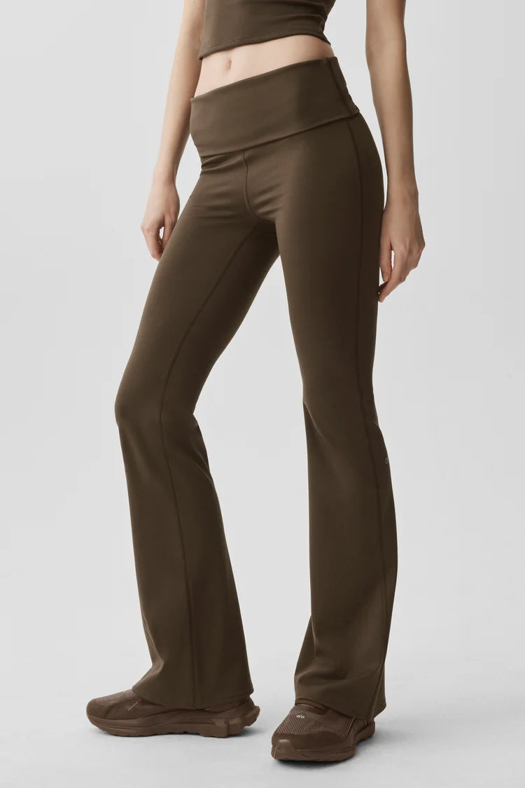 ALO YOGA - Softsculpt Foldover Flare Legging (Regular)